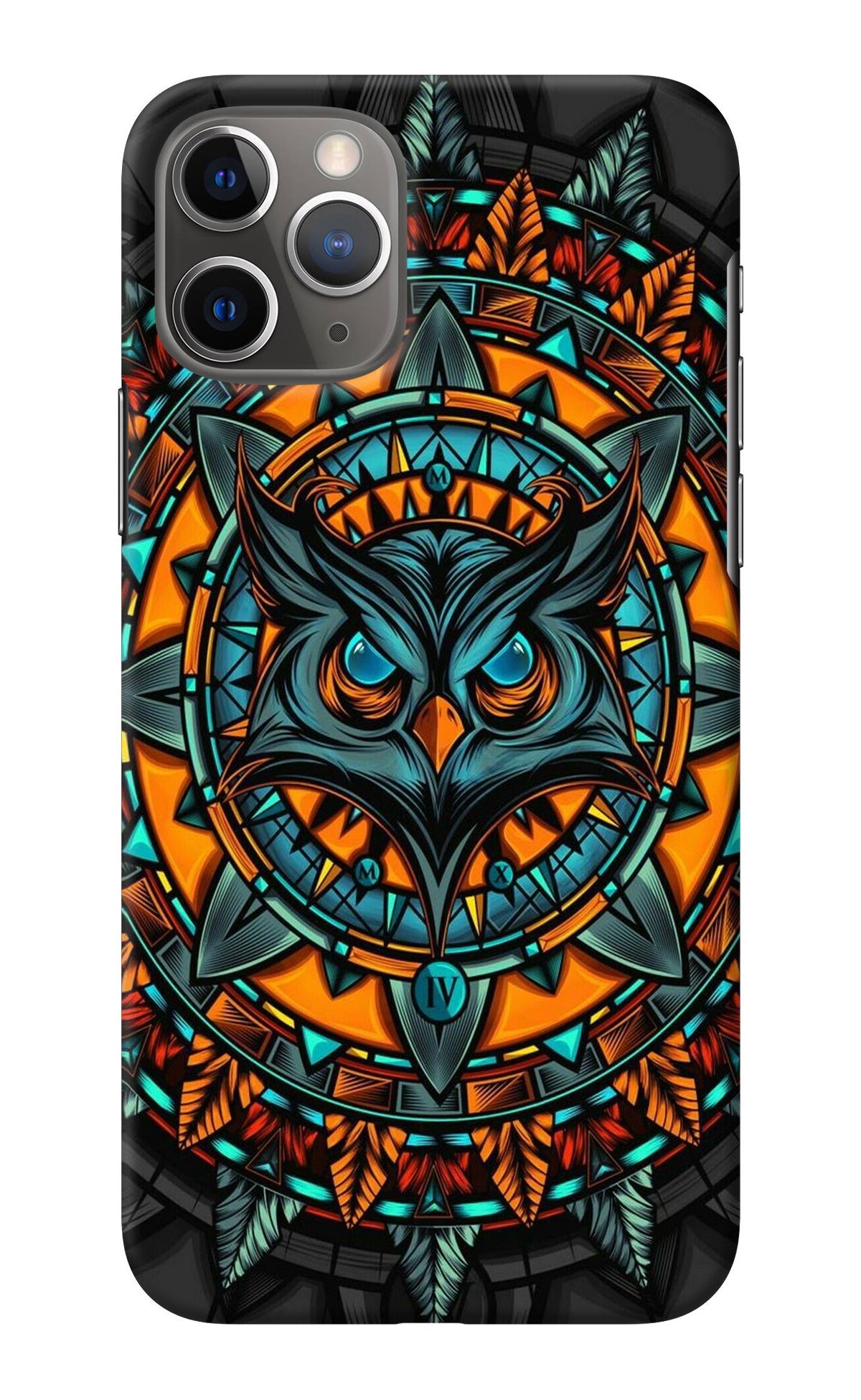Angry Owl Art iPhone 11 Pro Max Back Cover