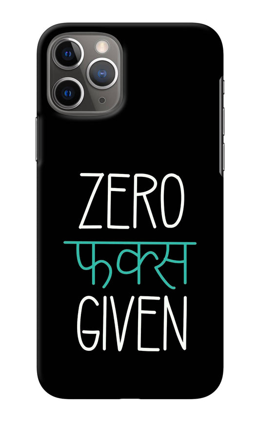 Zero Fucks Given iPhone 11 Pro Max Back Cover
