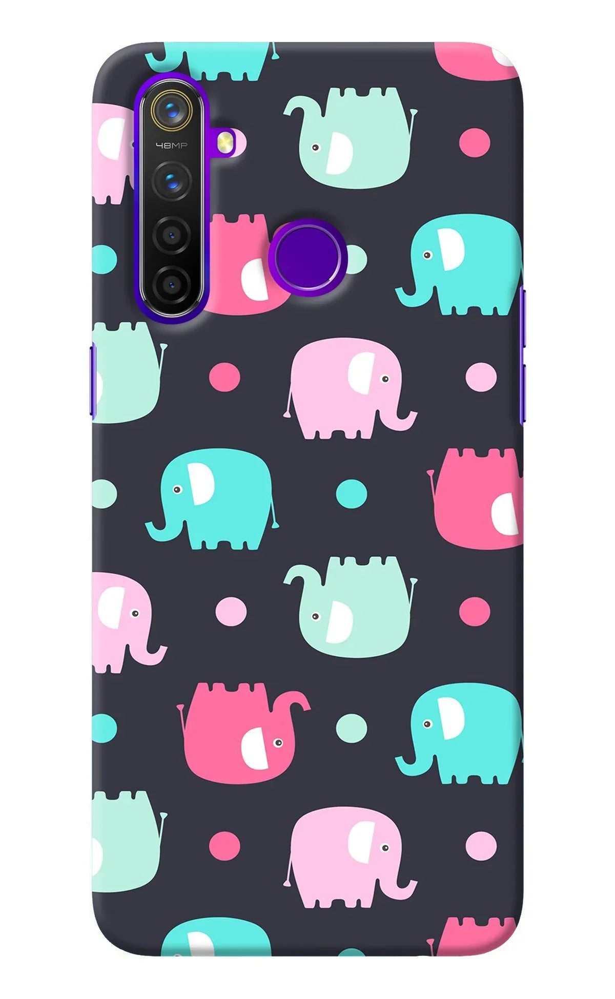 Elephants Realme 5 Pro Back Cover
