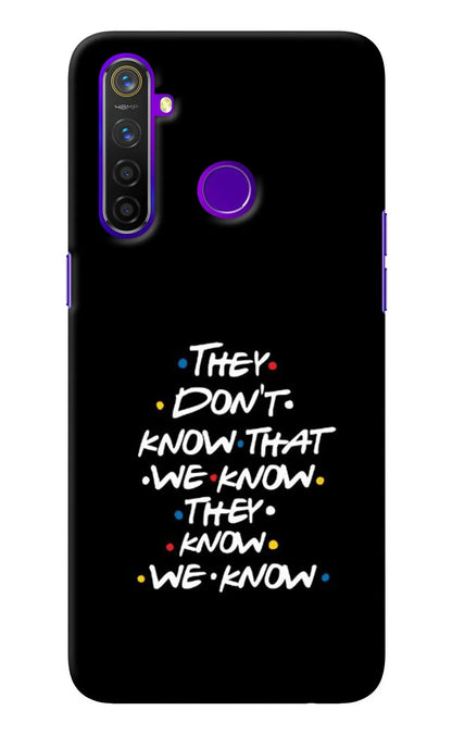 FRIENDS Dialogue Realme 5 Pro Back Cover