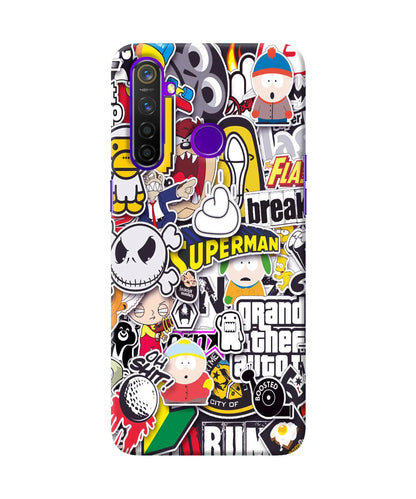 Sticker Bomb Realme 5 Pro Back Cover