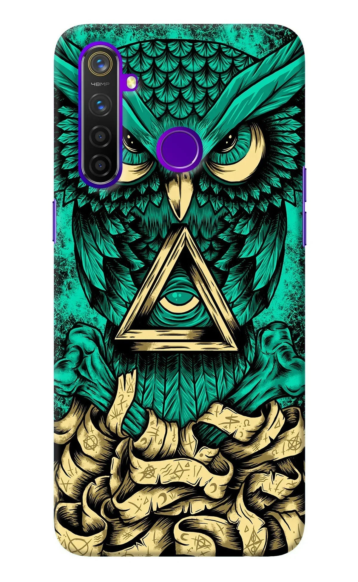 Green Owl Realme 5 Pro Back Cover