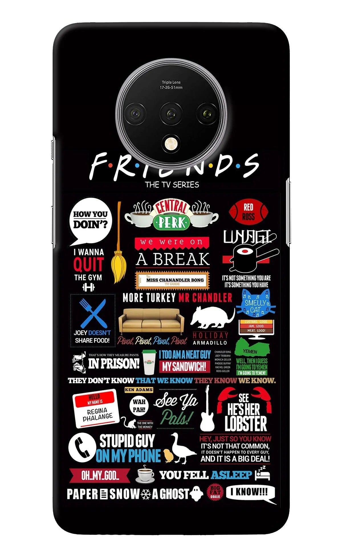 FRIENDS Oneplus 7T Back Cover