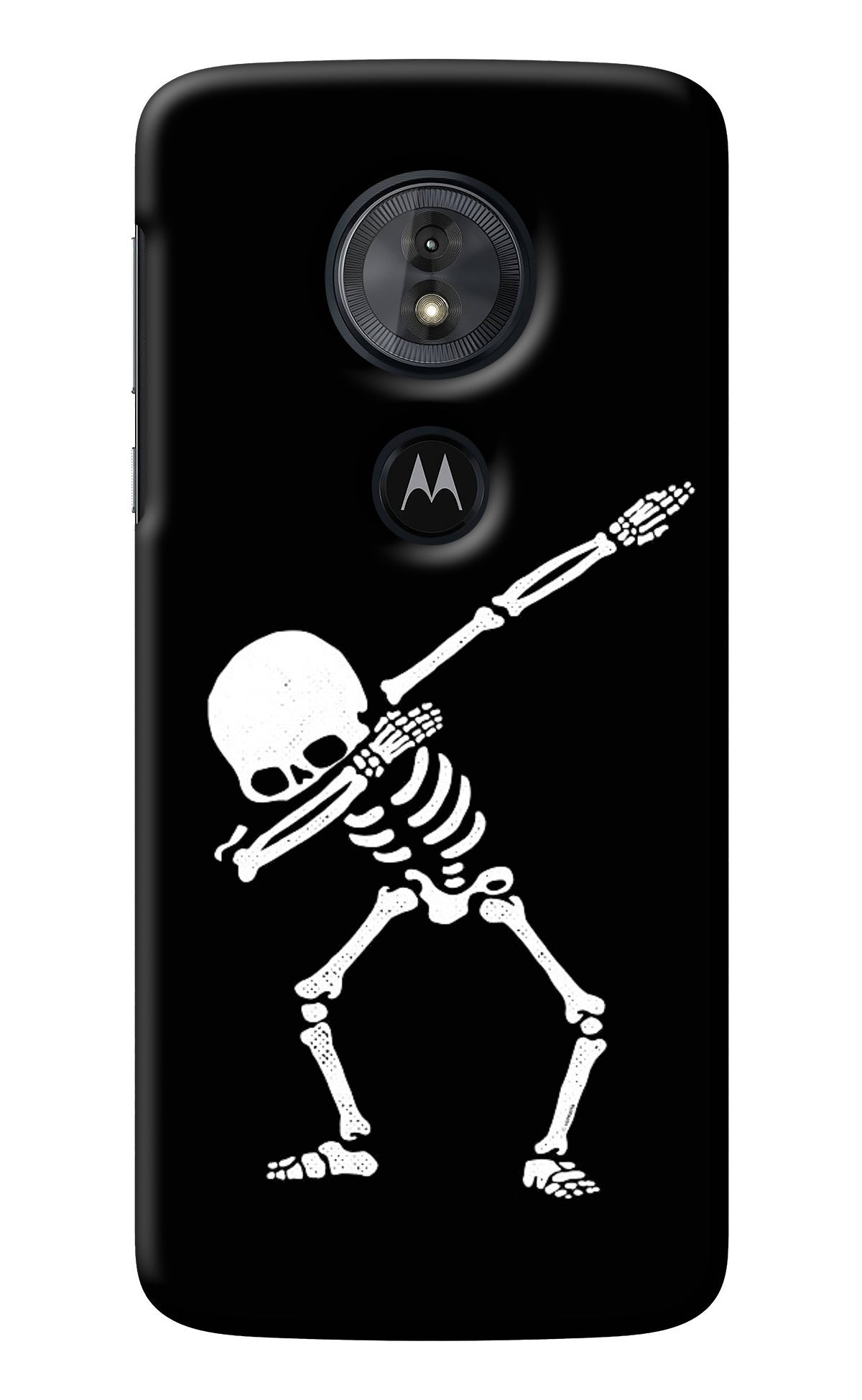 Dabbing Skeleton Art Moto G6 Play Back Cover