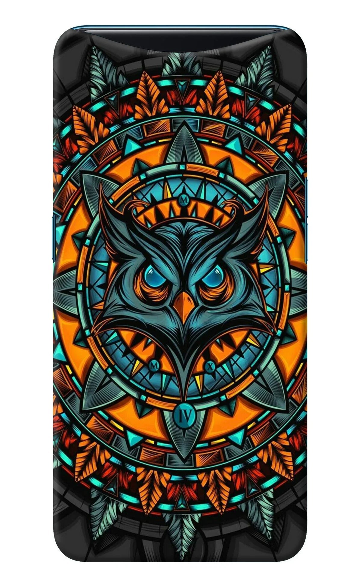 Angry Owl Art Oppo Find X Back Cover