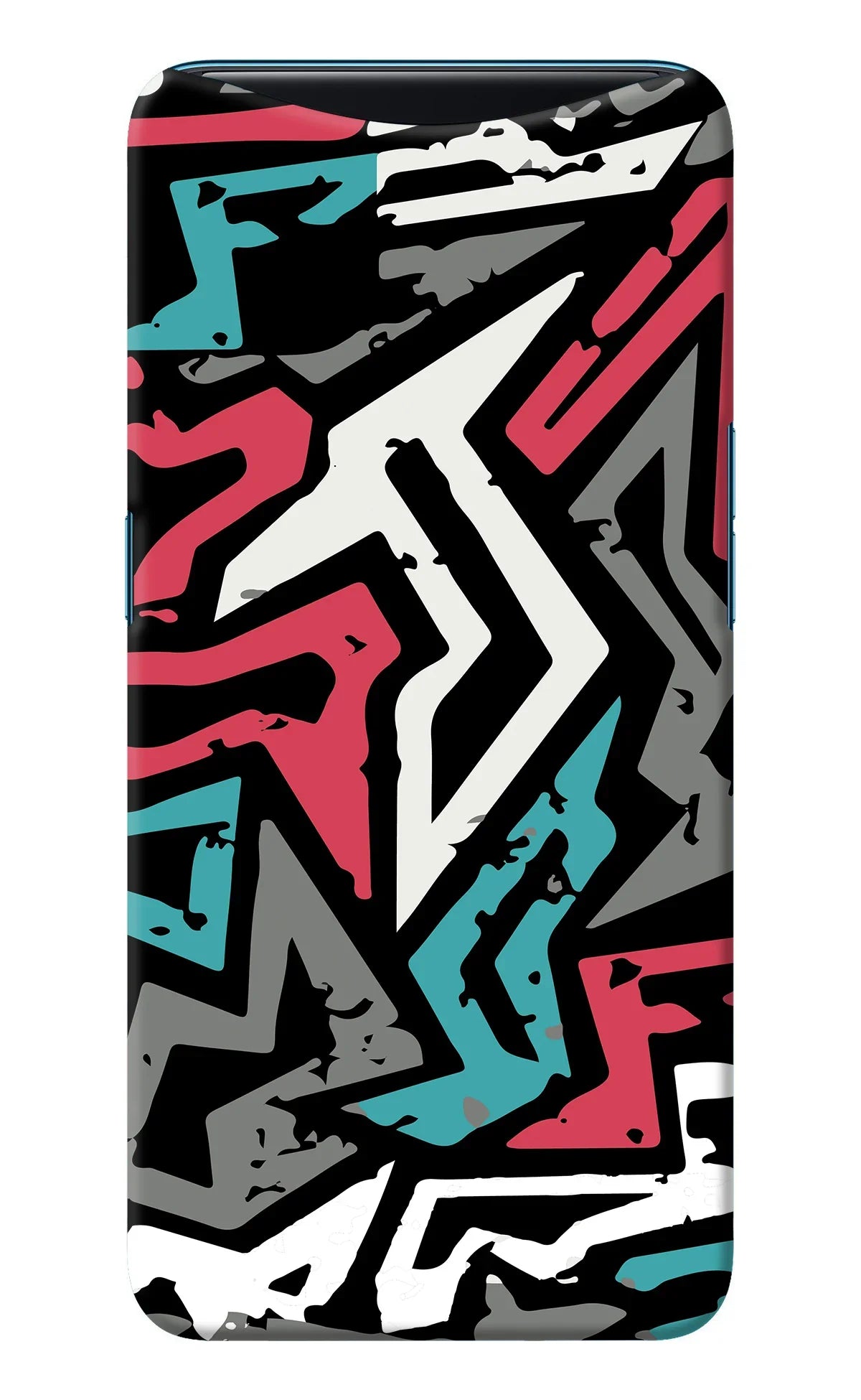 Geometric Graffiti Oppo Find X Back Cover