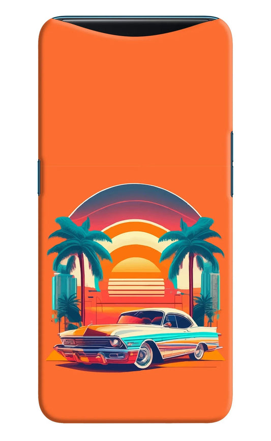 Palm Drive 80s Oppo Find X Back Cover