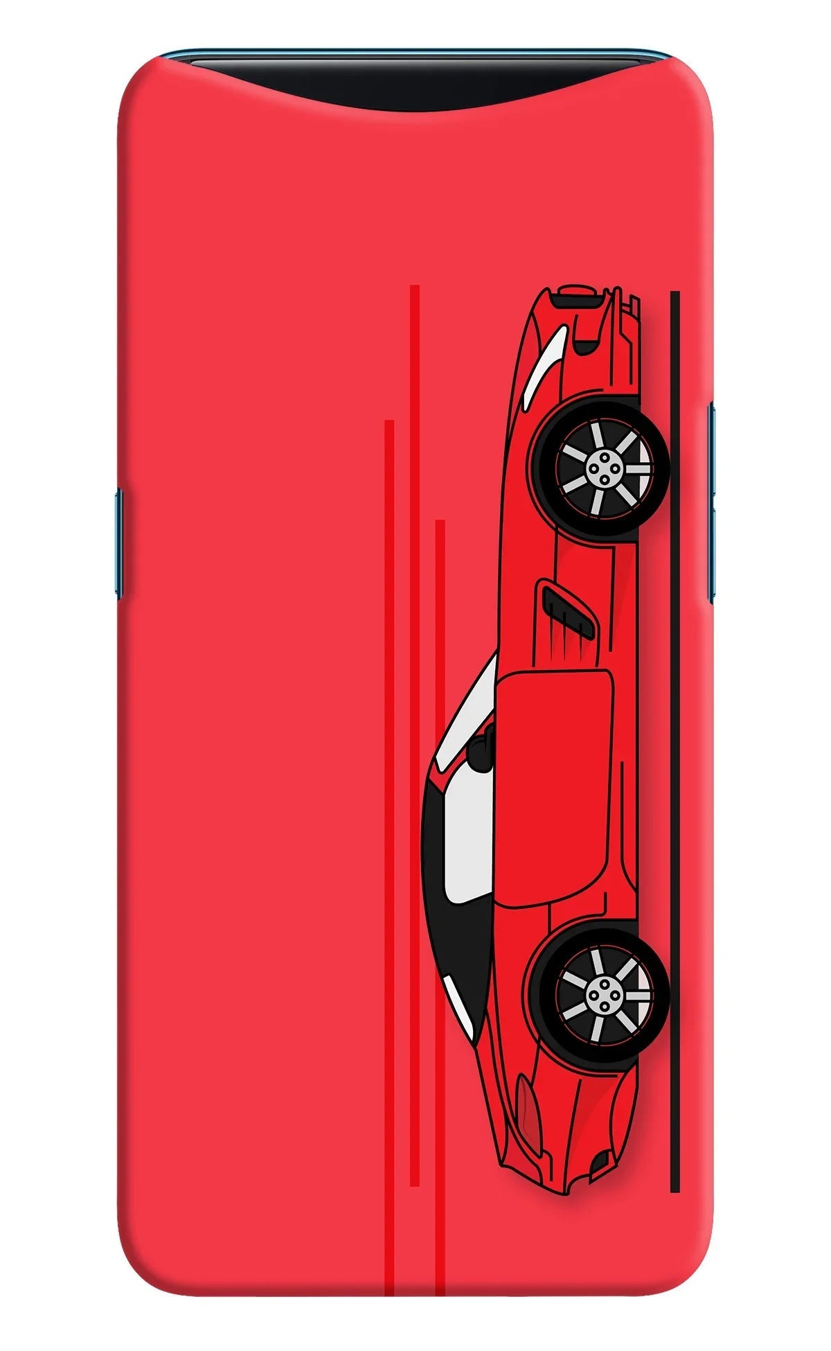 Red Velocity Oppo Find X Back Cover