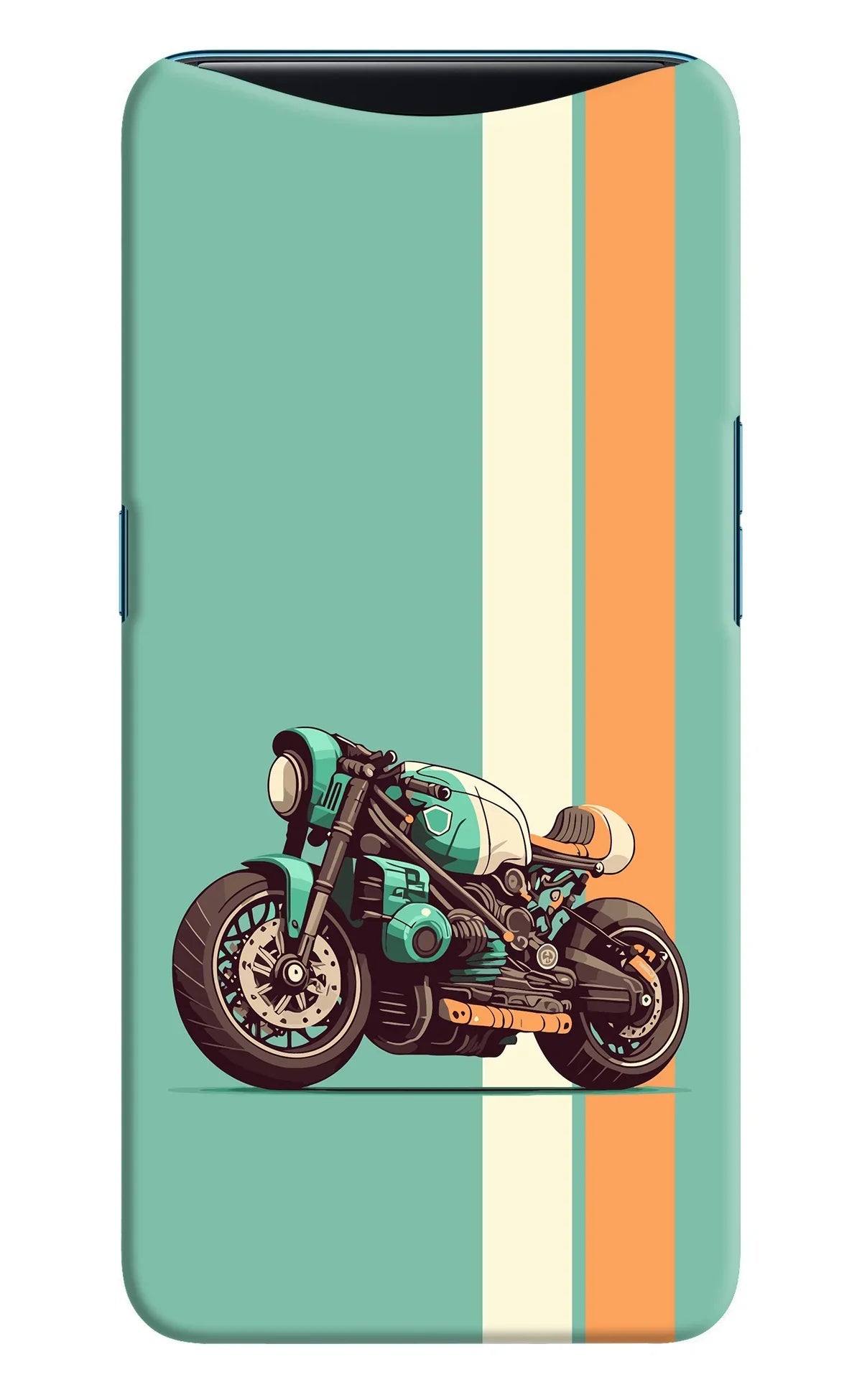 Striped Moto Drift Oppo Find X Back Cover