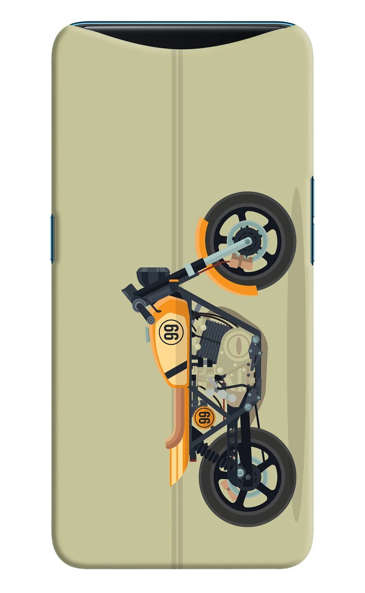 Vertical Speedster Oppo Find X Back Cover