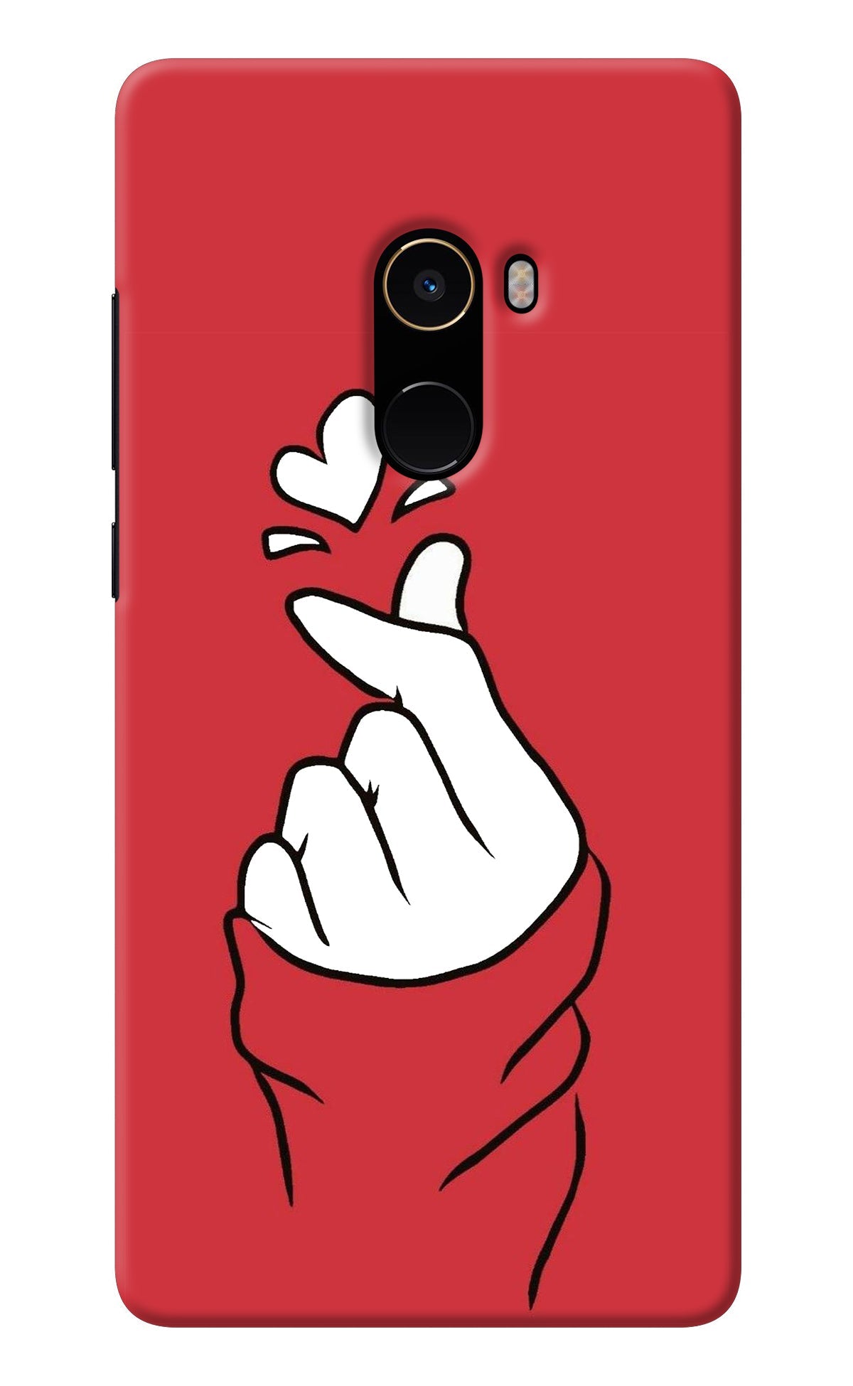 Korean Love Sign Mi Mix 2 Back Cover