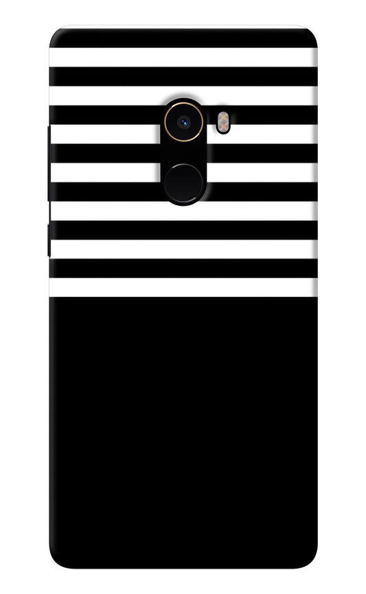 Black and White Print Mi Mix 2 Back Cover