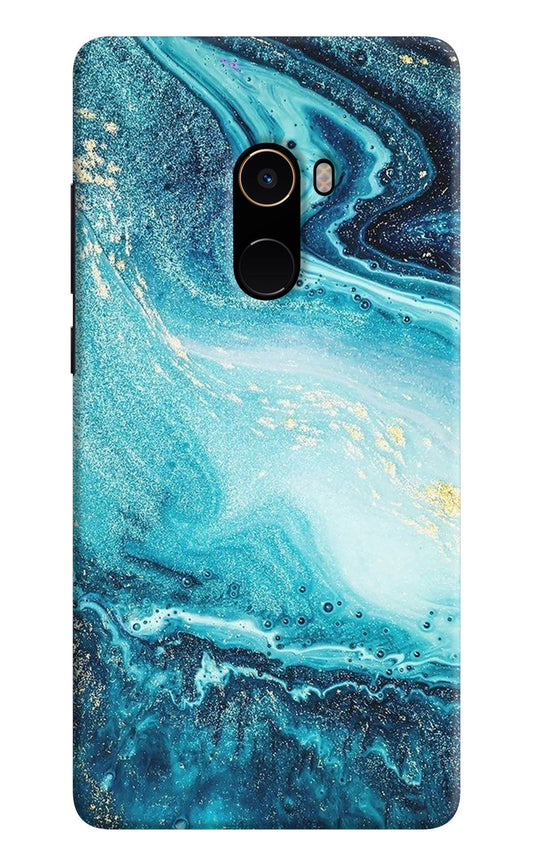 Blue Glitter Marble Mi Mix 2 Back Cover