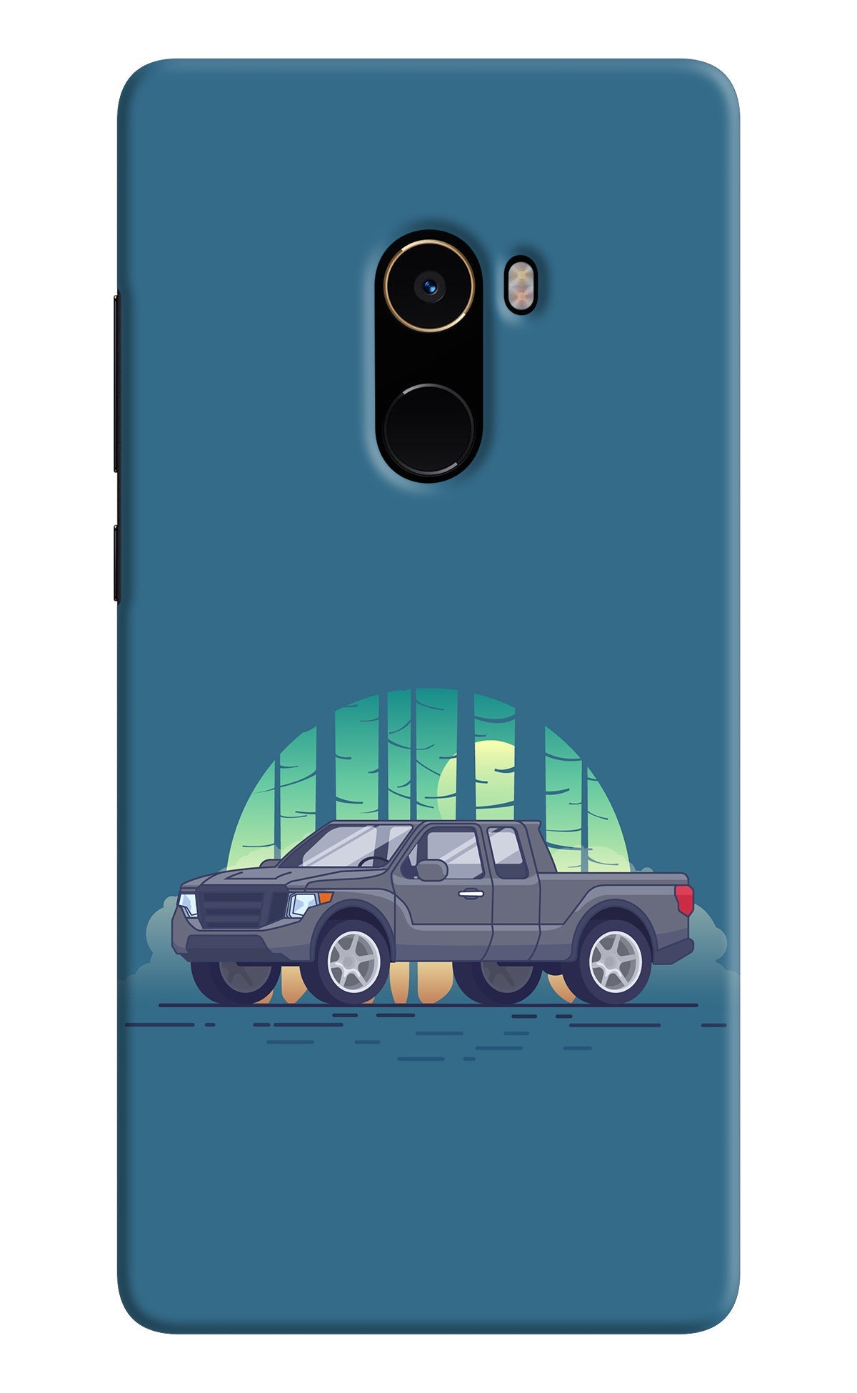 Retro Garage Vibe Mi Mix 2 Back Cover