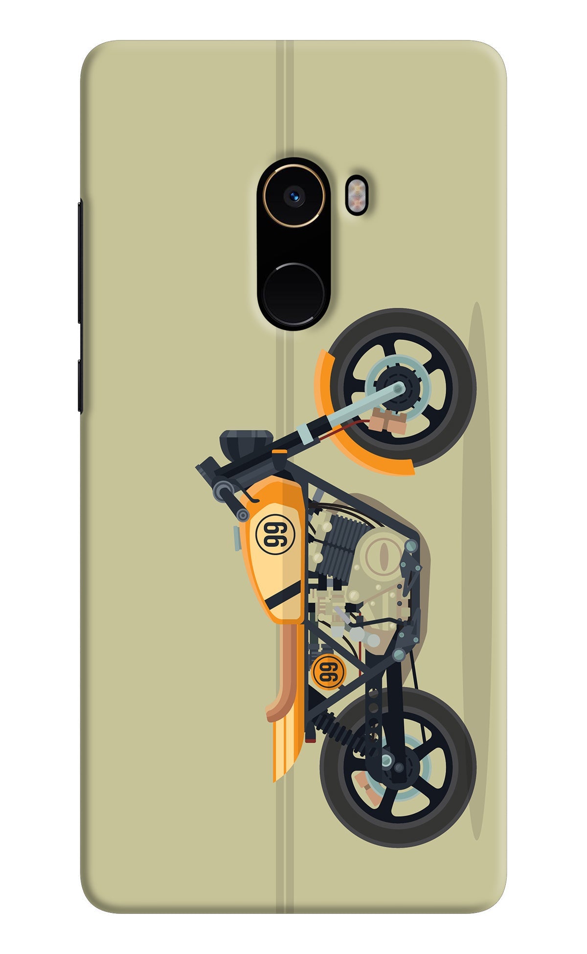 Vertical Speedster Mi Mix 2 Back Cover