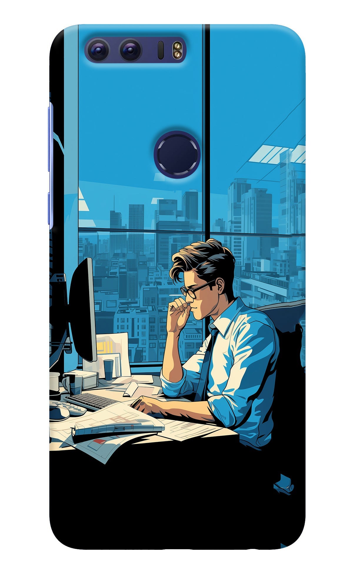 Focused Hustler (AI Generated) Honor 8 Back Cover