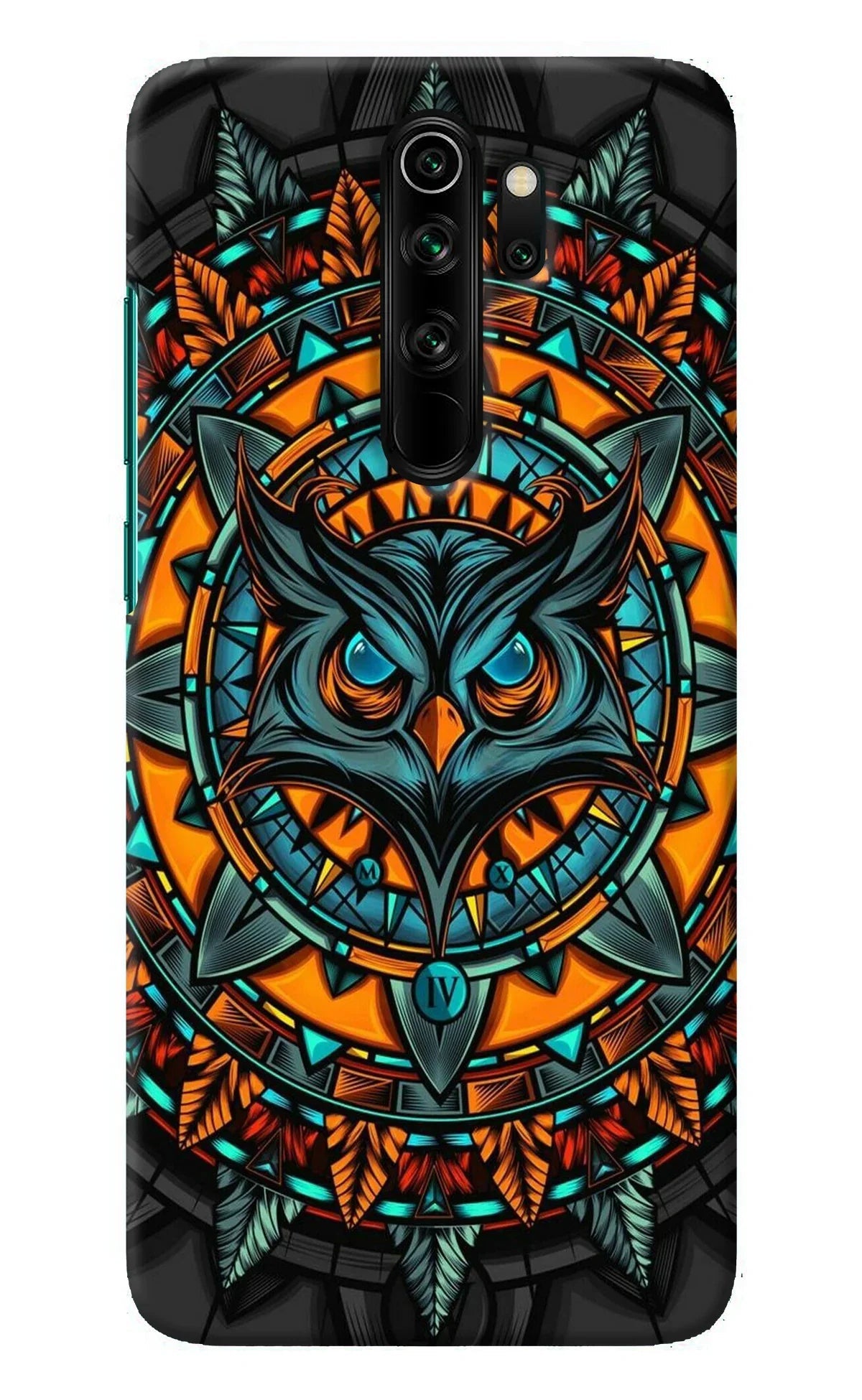 Angry Owl Art Redmi Note 8 Pro Back Cover