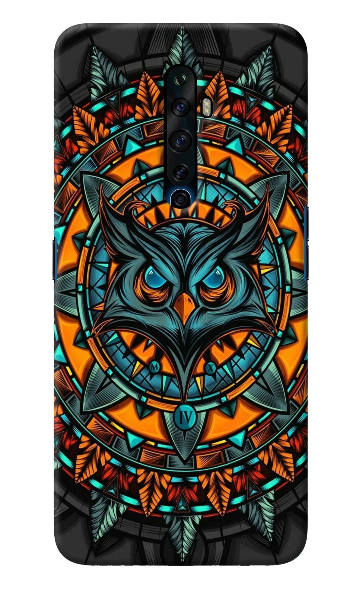 Angry Owl Art Oppo Reno2 Z Back Cover