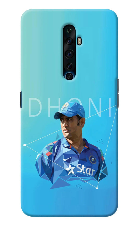 Dhoni Artwork Oppo Reno2 Z Back Cover