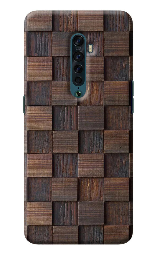 Wooden Cube Design Oppo Reno2 Back Cover