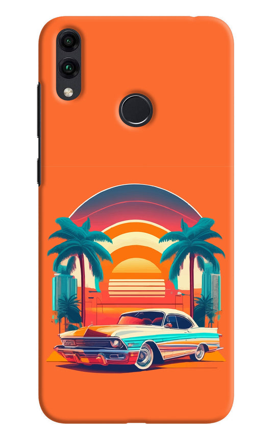 Palm Drive 80s Honor 8C Back Cover