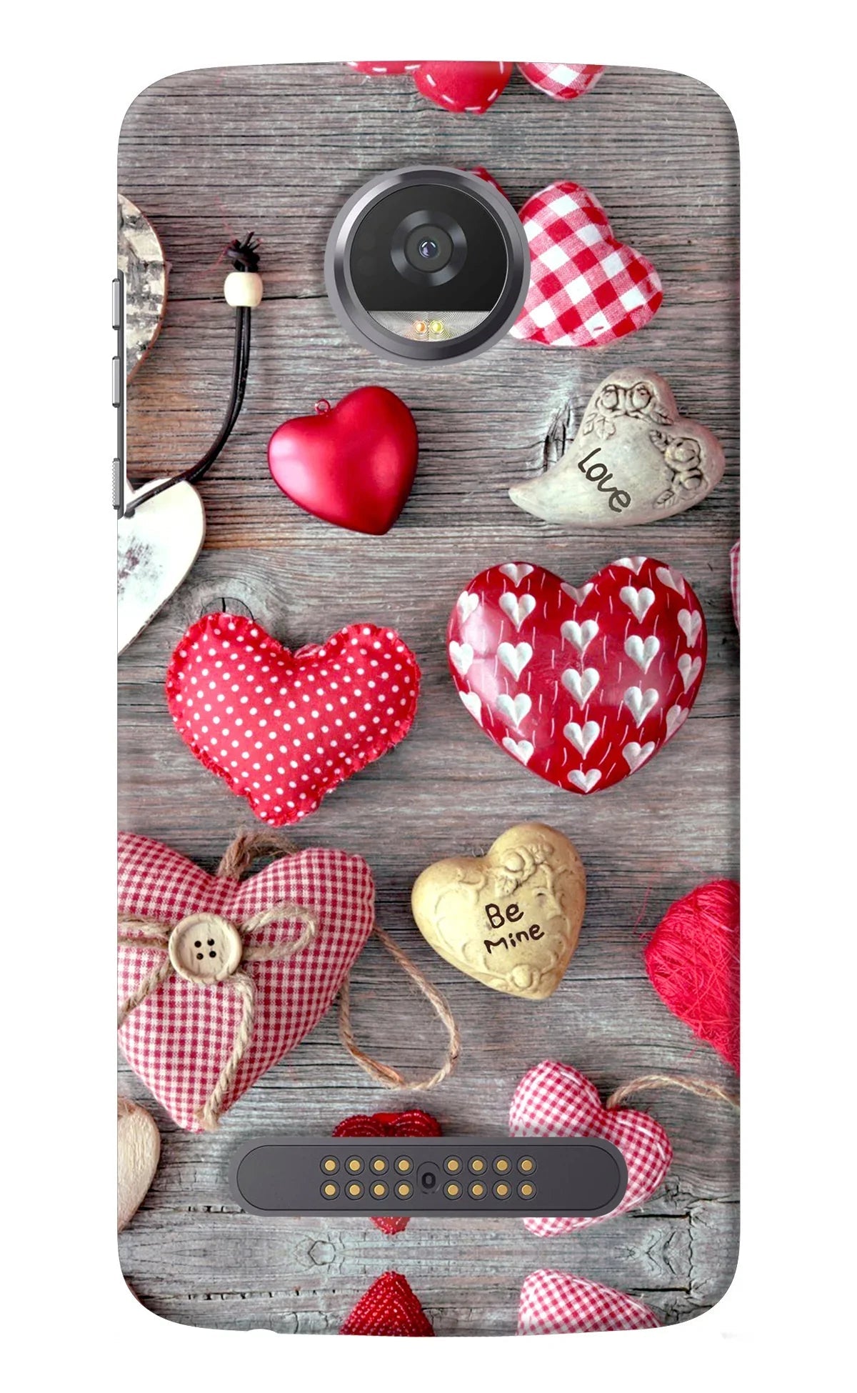 Love Wallpaper Moto Z2 Play Back Cover