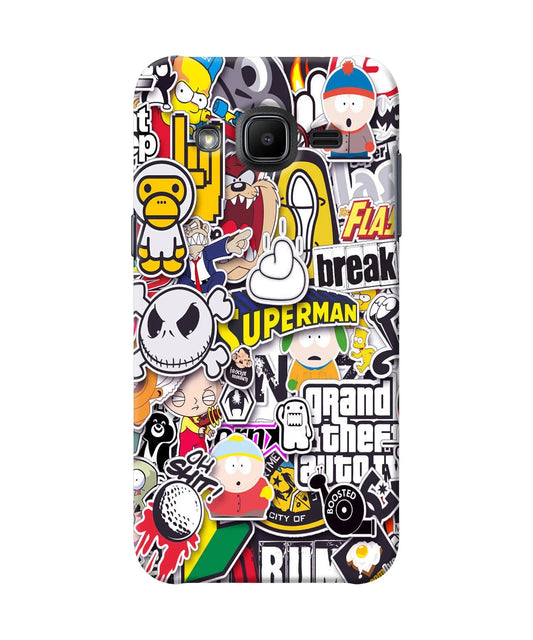 Sticker Bomb Samsung J2 2017 Back Cover