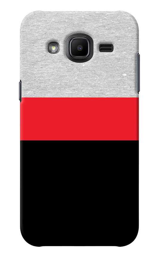 Tri Color Pattern Samsung J2 2017 Back Cover