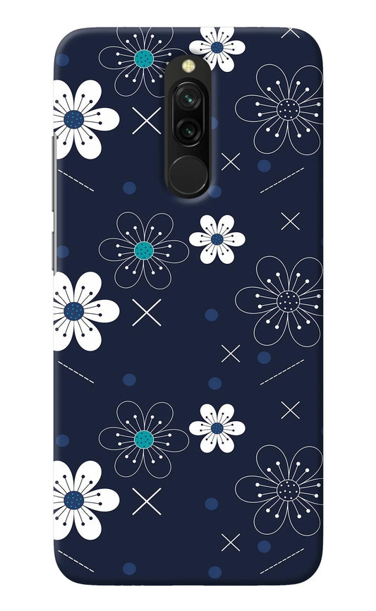 Flowers Redmi 8 Back Cover