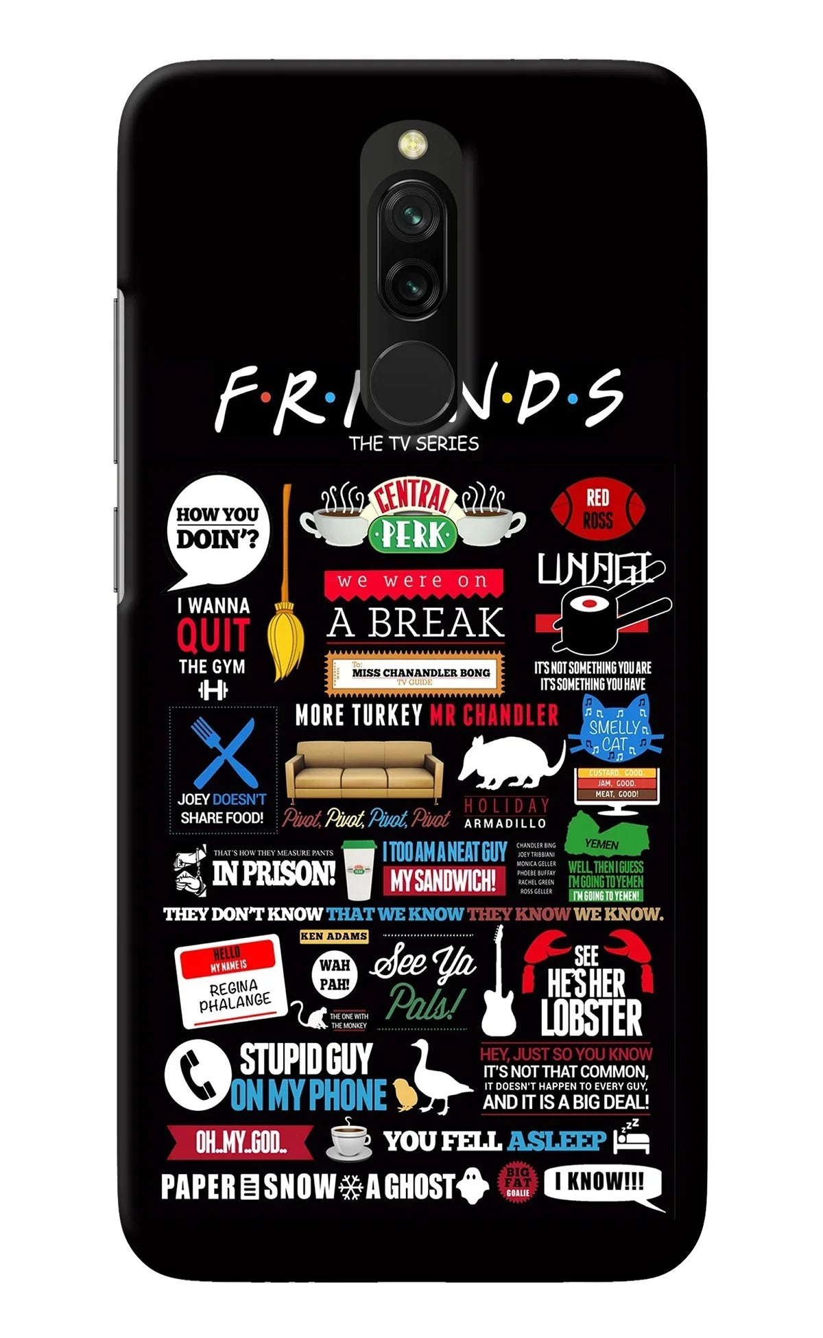 FRIENDS Redmi 8 Back Cover