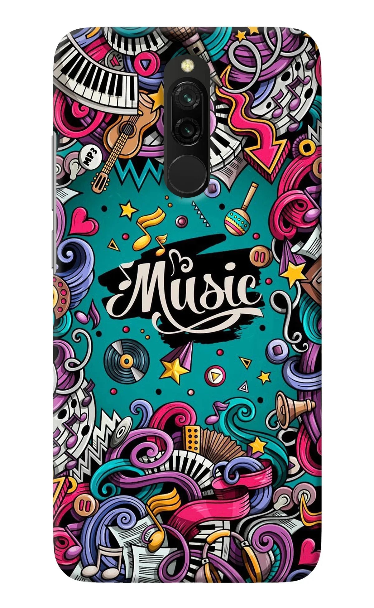 Music Graffiti Redmi 8 Back Cover