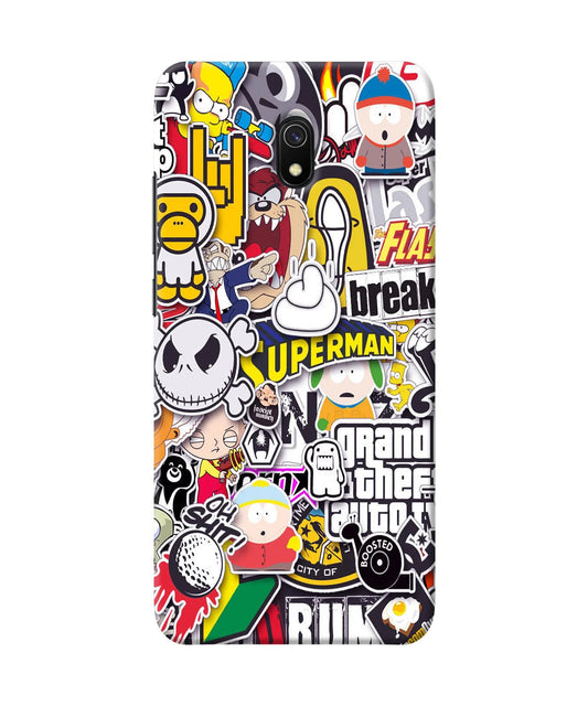 Sticker Bomb Redmi 8A Back Cover