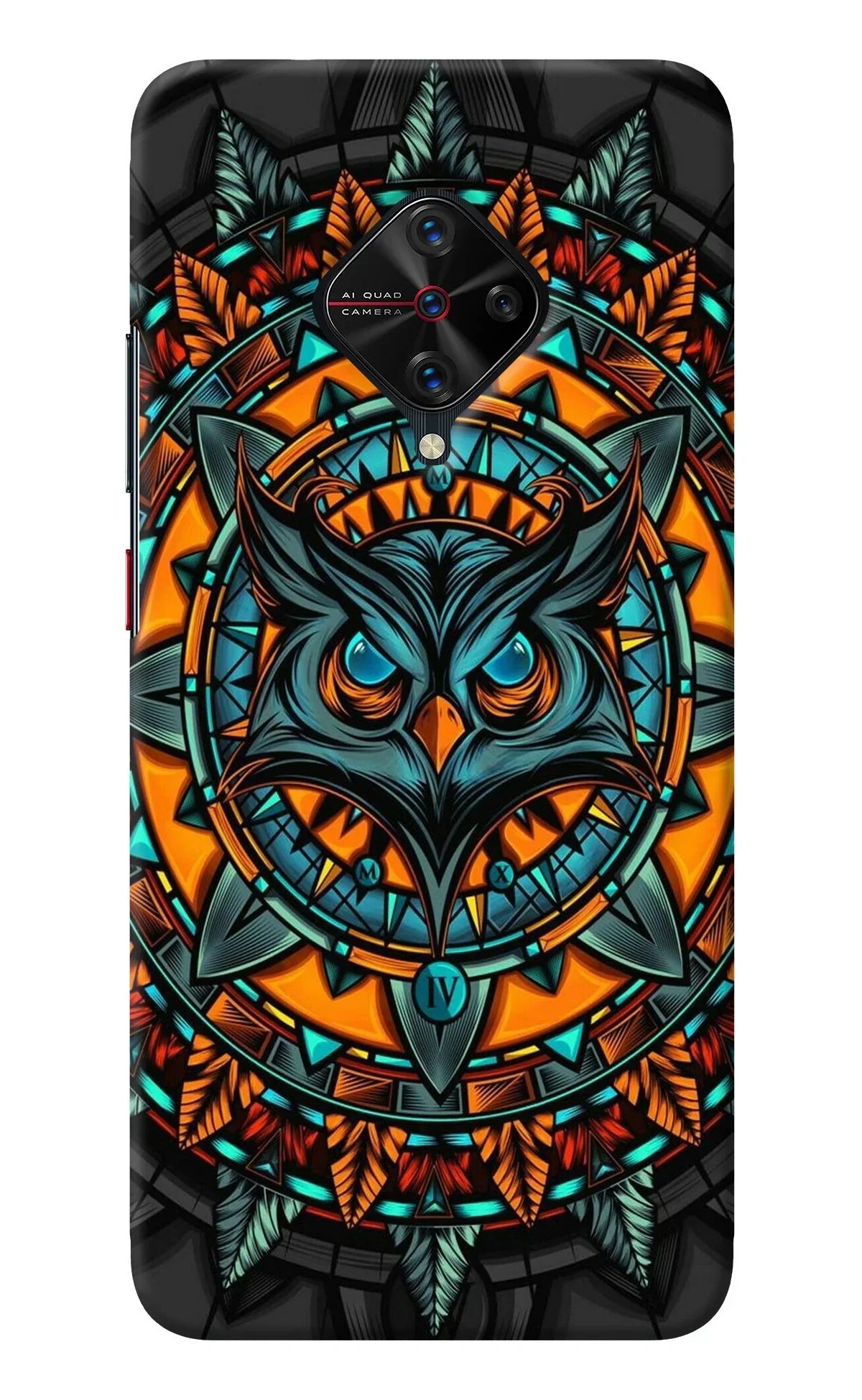 Angry Owl Art Vivo S1 Pro Back Cover