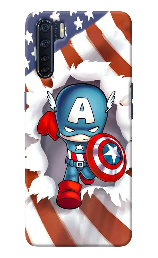 Captain America Oppo F15 Back Cover