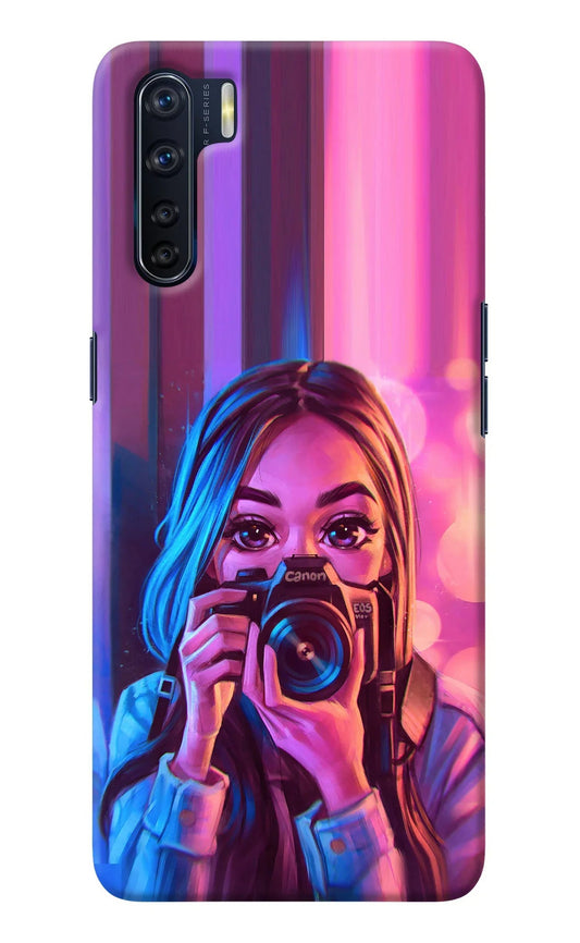 Girl Photographer Oppo F15 Back Cover
