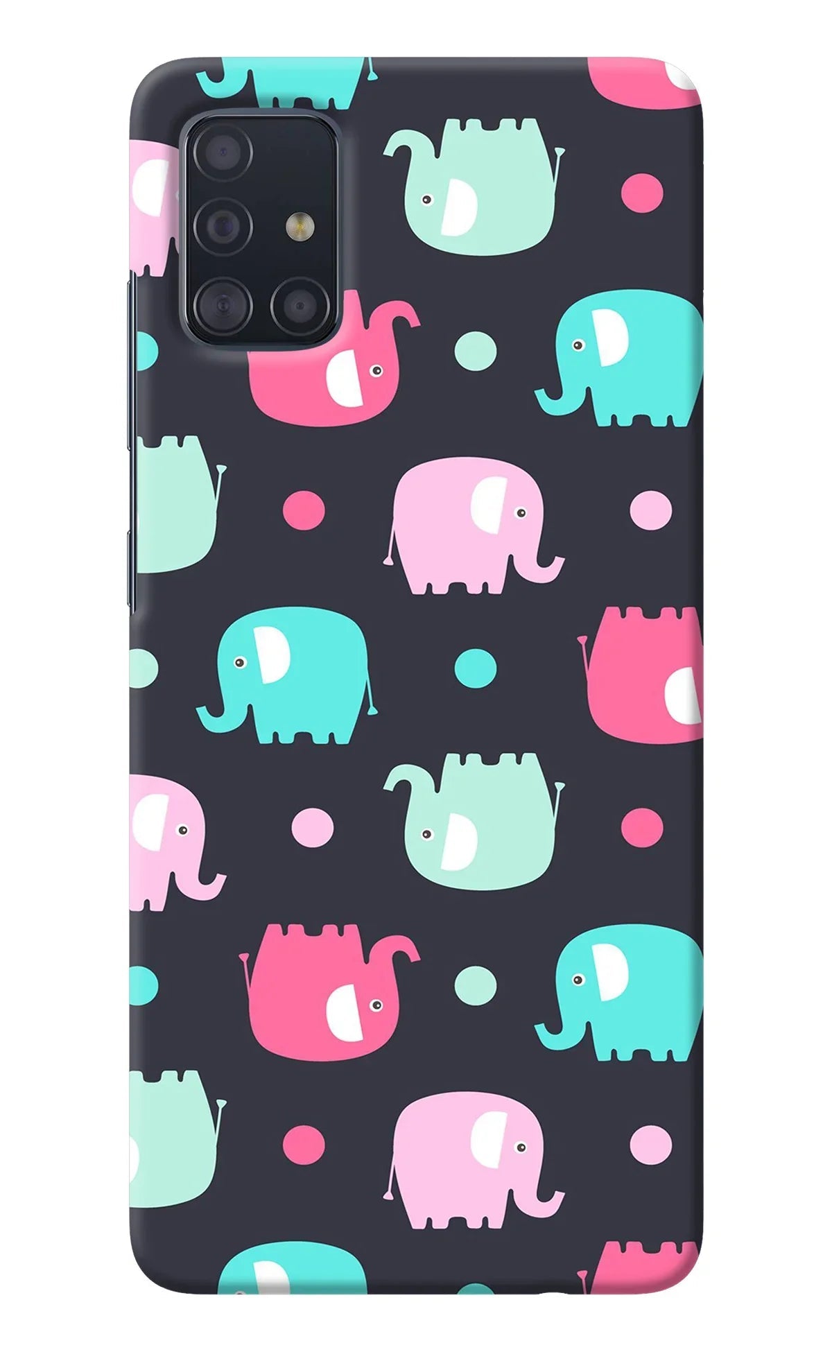Elephants Samsung A51 Back Cover