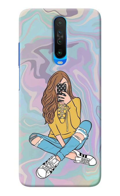 Selfie Girl Poco X2 Back Cover