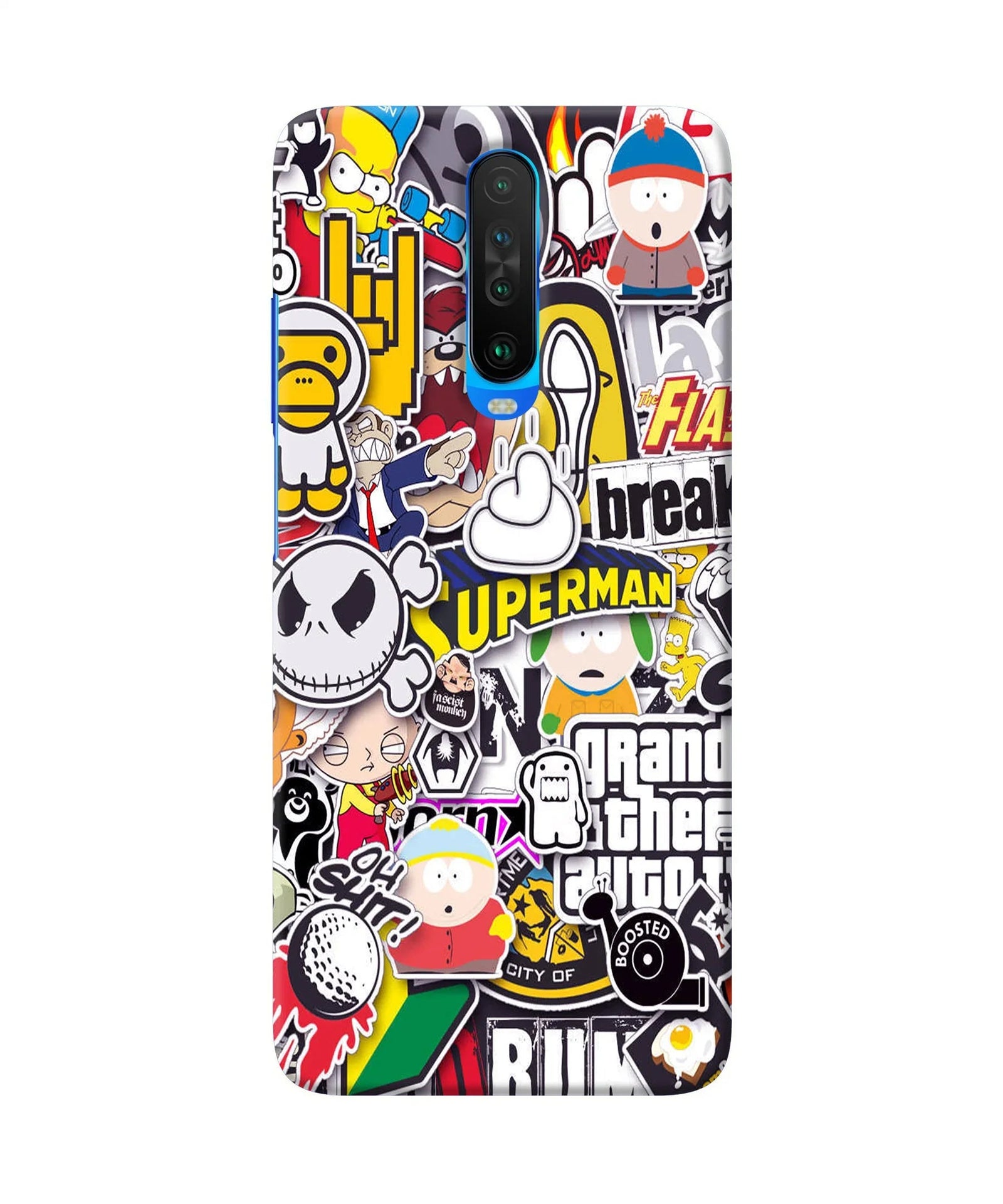 Sticker Bomb Poco X2 Back Cover