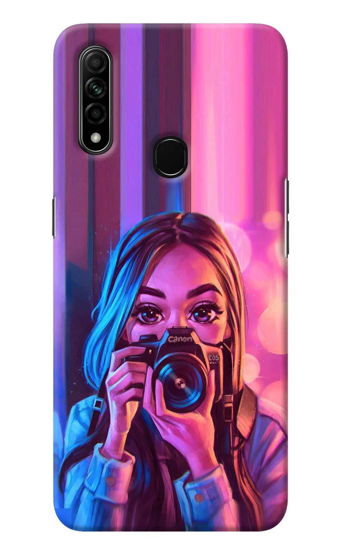 Girl Photographer Oppo A31 Back Cover