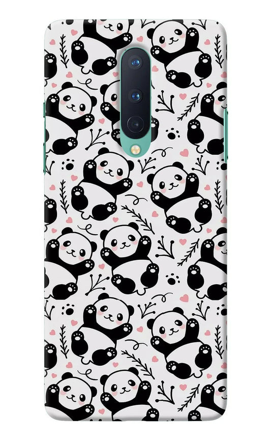 Cute Panda Oneplus 8 Back Cover