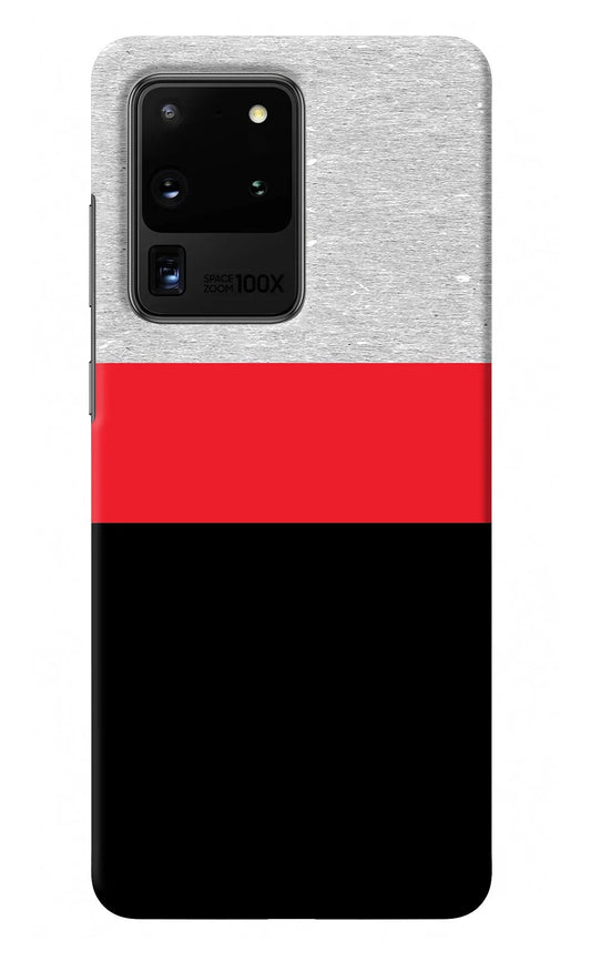 Tri Color Pattern Samsung S20 Ultra Back Cover