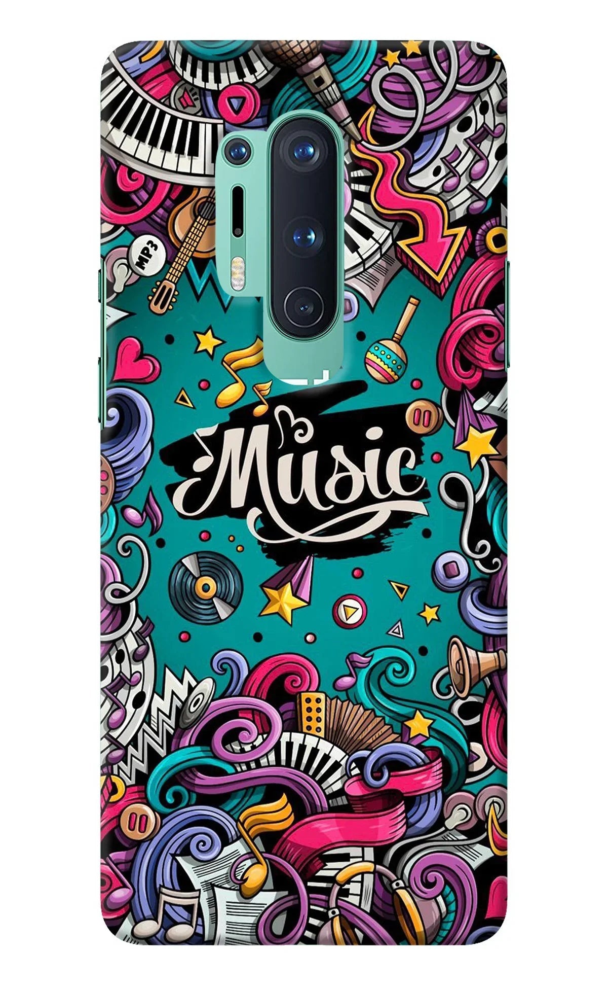 Music Graffiti Oneplus 8 Pro Back Cover