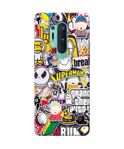 Sticker Bomb Oneplus 8 Pro Back Cover