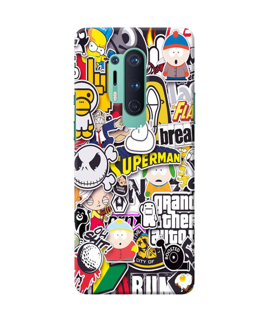 Sticker Bomb Oneplus 8 Pro Back Cover