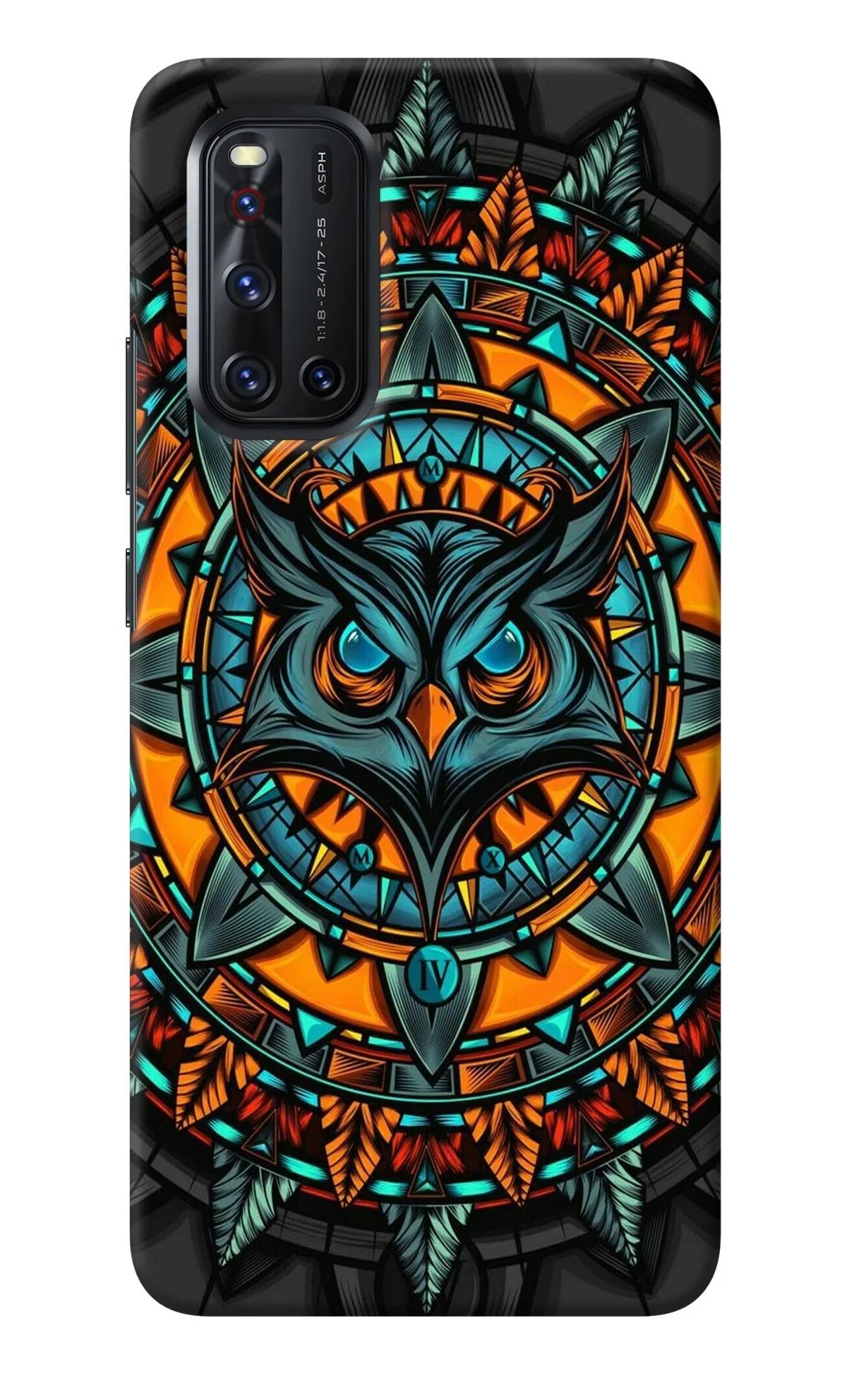 Angry Owl Art Vivo V19 Back Cover