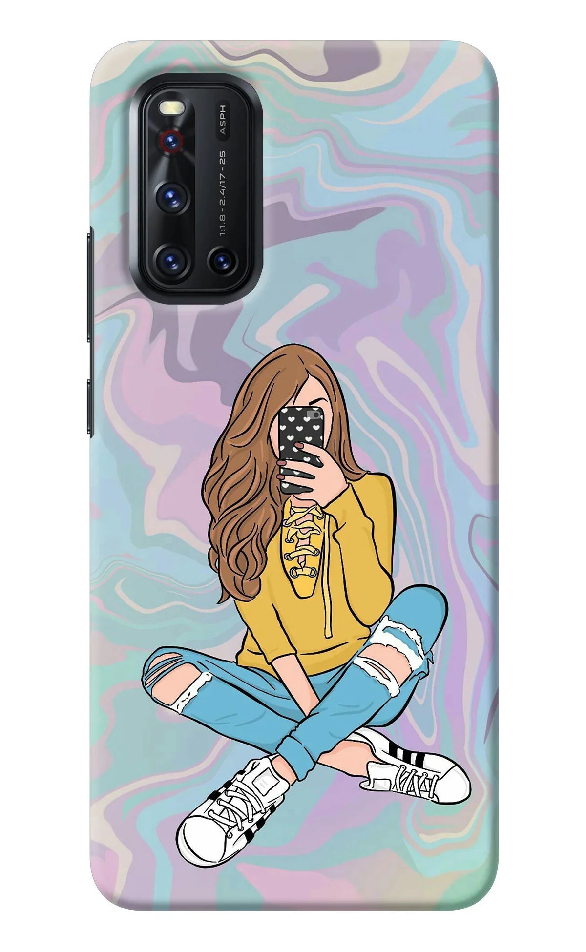 Selfie Girl Vivo V19 Back Cover