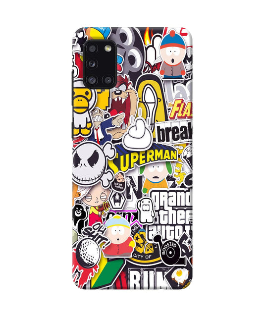 Sticker Bomb Samsung A31 Back Cover