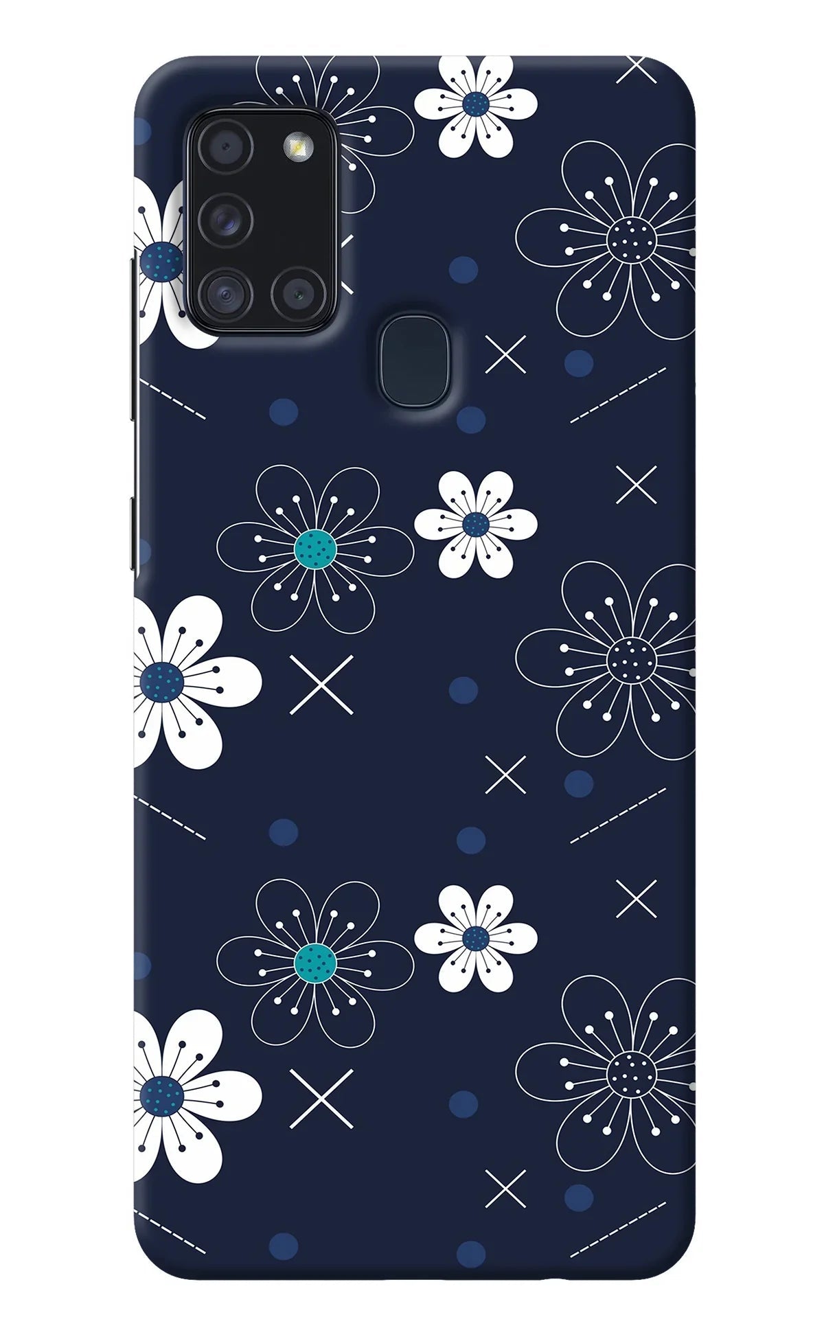 Flowers Samsung A21s Back Cover