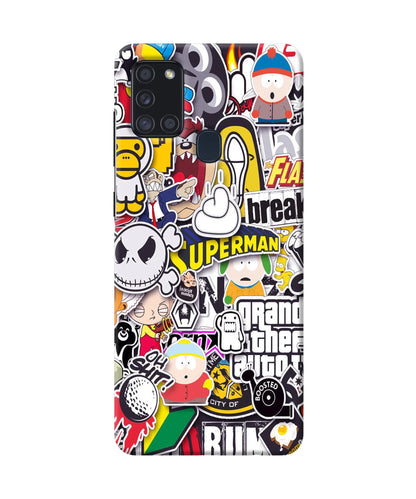 Sticker Bomb Samsung A21s Back Cover