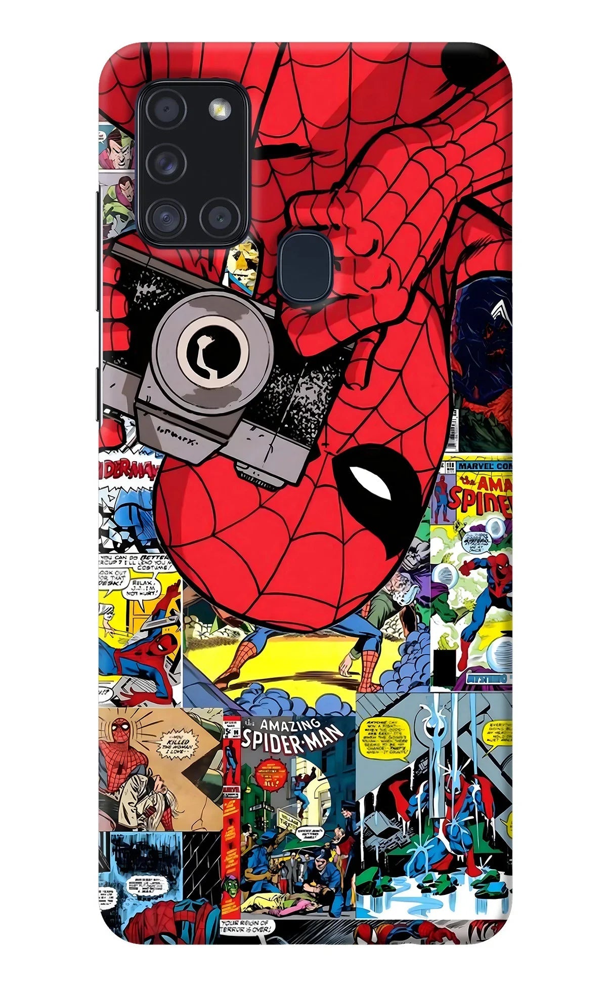Spider Man Samsung A21s Back Cover